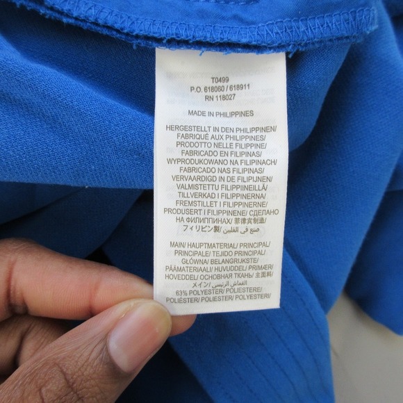 Boden Hampstead Wide Leg Belted Trousers Women 12 Blue Paperbag Pants 722 - Picture 4 of 11